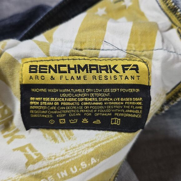 Benchmark Un-Holey FR Jeans Men 44x28 Blue ARC/HRC 2 Construction Workwear U.S.A - Picture 6 of 9